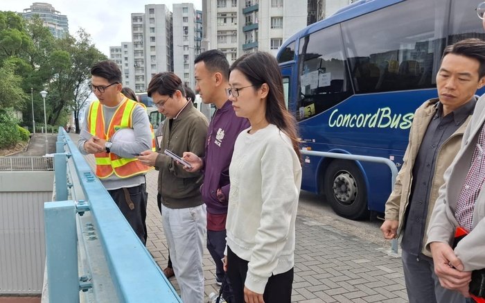 視察戴亞街電梯工程